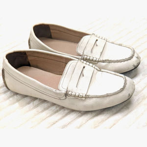 CIRCUS BY SAM EDELMAN Moccasin Driving Loafers Flats White Comfort Womens Size 9